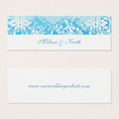 Website-Karten für Hochzeiten (Türkis) (Vorne & Hinten)