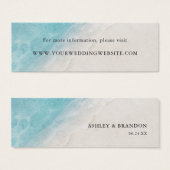 Website-Karten für Hochzeiten von Wasserfarben Oce (Vorne & Hinten)