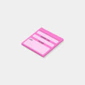 Website-Kennwort-Nachhinweise (rosa) Post-it Klebezettel (angewinkelt)