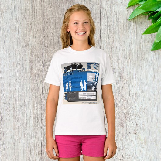 Website Layout Girls T - Shirt