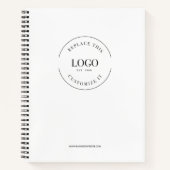 Website mit beruflichen Großlogos Notizblock (Vorderseite)