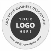 Website mit dem Logo "Car Window Decal" ist schwar Aufkleber (Vorderseite)