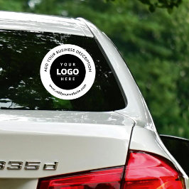 Website mit dem Logo "Car Window Decal" ist schwar Aufkleber