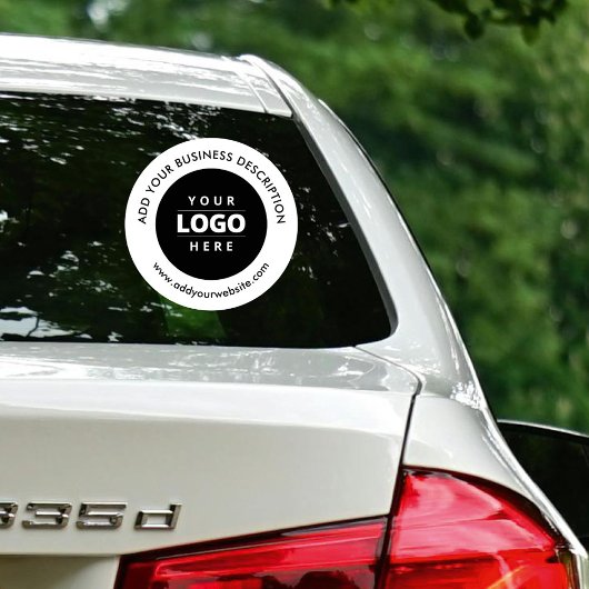 Website mit dem Logo "Car Window Decal" ist schwar Aufkleber