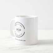 Website mit dem Logo für das benutzerdefinierte Ge Kaffeetasse (Vorderseite Links)