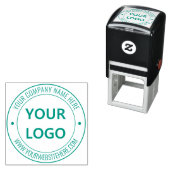 Website mit Firmenlogo Eigene Briefmarke Permastempel (Beispiel)