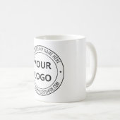 Website mit Firmenlogo für benutzerdefinierte Unte Kaffeetasse (VorderseiteRechts)