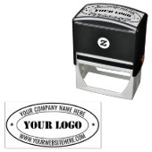 Website mit Firmenlogo Oval Briefmarken example Permastempel (Beispiel)