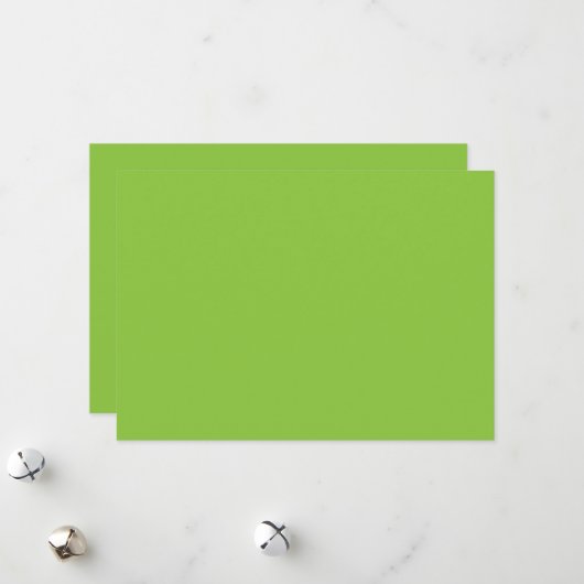 Website mit grünem Hintergrund und weißer Grenze Feiertagskarte (Vorderseite/Rückseite Beispiel)