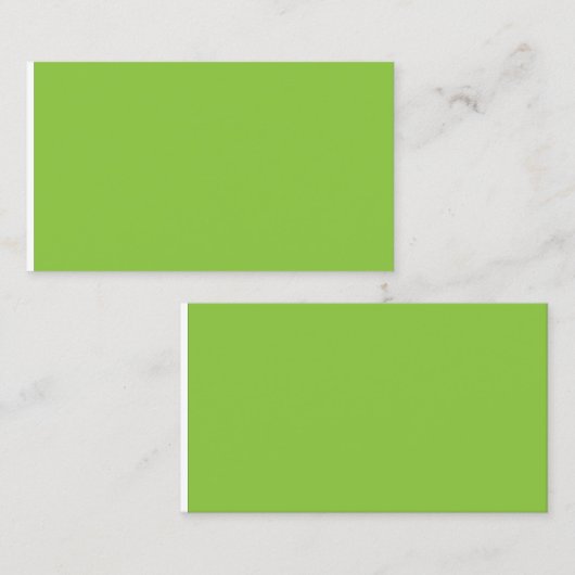 Website mit grünem Hintergrund und weißer Grenze Telefonnummerkarte (Vorne/Hinten)