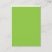 Website mit grünem Hintergrund und weißer Grenze Visitenkarte (Vorderseite)