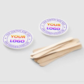 Website mit Ihrem Firmenlogo Handschuh-Briefmarke Fächer (Non-assembled)