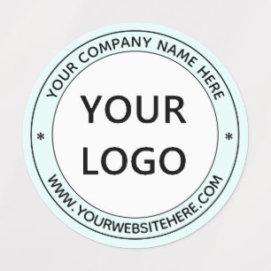 Website mit Ihrem Logo Briefmarke Design Colors La Etiketten