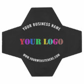 Website mit Ihrem Logo und Ball für Farbpromo-Fußb (Flach)