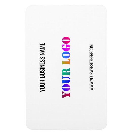 Website mit Ihrem Logo Werbeaktion Personalisiert Magnet (Vertikal)