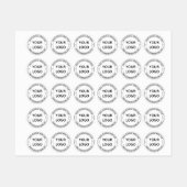 Website mit Namen für kundenspezifische Logos Rund Etiketten (Blatt)