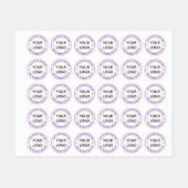 Website mit personalisierten Logo-Namen kennzeichn Etiketten (Blatt)