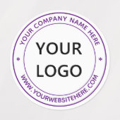 Website mit personalisierten Logo-Namen kennzeichn Etiketten (Design 2)