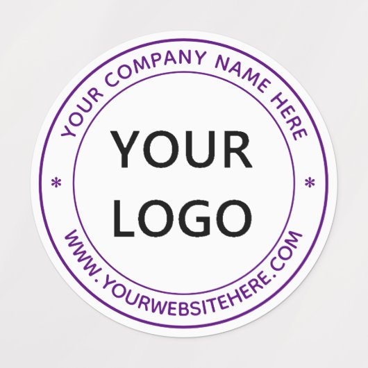 Website mit personalisierten Logo-Namen kennzeichn Etiketten (Design 1)