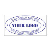 Website mit personalisierten Logo-Namen Owal Brief Permastempel (Design)