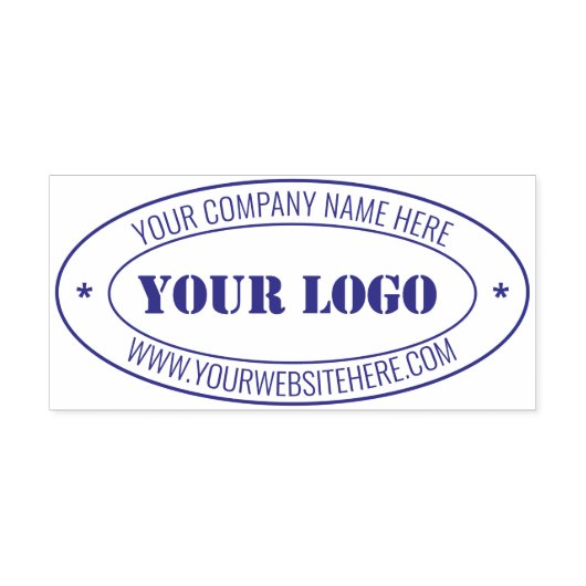 Website mit personalisierten Logo-Namen Owal Brief Permastempel (Design)