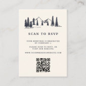 Website "Mountain Sketch Wedding QR Code" UAWG Begleitkarte (Vorderseite)