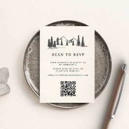 Website "Mountain Sketch Wedding QR Code" UAWG Begleitkarte
