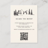 Website "Mountain Sketch Wedding QR Code" UAWG Begleitkarte (Vorderseite)