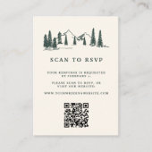 Website "Mountain Sketch Wedding QR Code" UAWG Begleitkarte (Vorderseite)