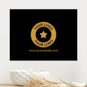 Website oder Slogan für Unternehmen mit benutzerde Leinwanddruck