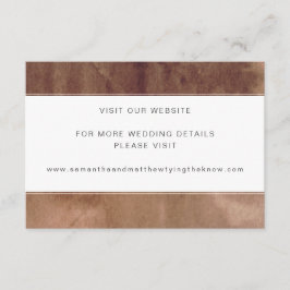 Website oder sonstige Informationen. Earthy Waterc Begleitkarte