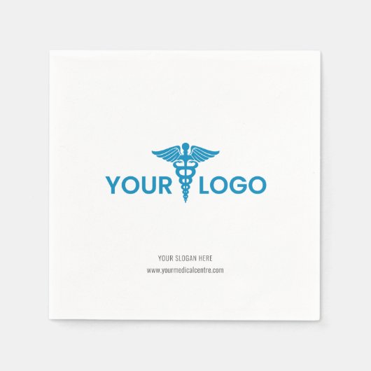 Website-Papier für Ihr Unternehmen hinzufügen Serviette (Vorderseite)