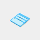 Website Password Post-It Notes (blau) Post-it Klebezettel (angewinkelt)