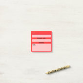 Website Password Post-It Notes (rot) Post-it Klebezettel (Auf Schreibtisch)