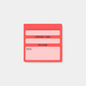 Website-Passwort-Post-It-Notes (Rot) Post-it Klebezettel (Vorderseite)