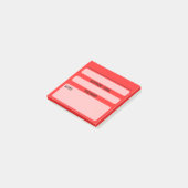 Website-Passwort-Post-It-Notes (Rot) Post-it Klebezettel (angewinkelt)