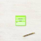 Website-Passwort-Post-it-Notizen (Grün) Post-it Klebezettel (Auf Schreibtisch)