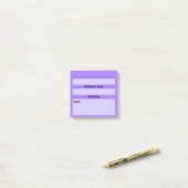 Website-Passwort-Post-it-Notizen (Lila) Post-it Klebezettel (Auf Schreibtisch)