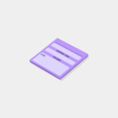 Website-Passwort-Post-it-Notizen (Lila) Post-it Klebezettel (angewinkelt)