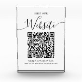 Website QR Code Firmenname Fotoblock (Vorderseite)