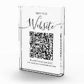 Website QR Code Firmenname Fotoblock (Rechts)