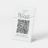 Website QR Code Firmenname Sockelschild (Vorderseite)