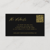 Website QR-Code für Hochzeitsstipendien für Schwar Begleitkarte (Vorderseite)