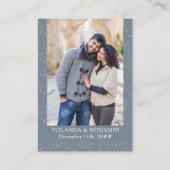 Website QR-Code für Snow Forest Winter Wedding Begleitkarte (Rückseite)