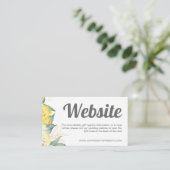 Website QR Code gelb Aquarell modern Begleitkarte (Stehend Vorderseite)