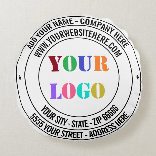 Website Runder Pilz: Name des benutzerdefinierten  Rundes Kissen (Vorderseite)