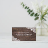 Website Rustic Lace and Wood uAwg card Begleitkarte (Stehend Vorderseite)