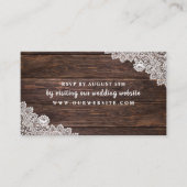 Website Rustic Lace and Wood uAwg card Begleitkarte (Vorderseite)
