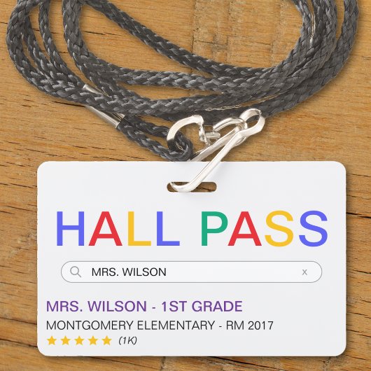 Website Search Resultat School Hall Pass Ausweis