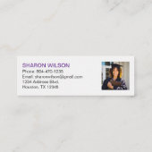 Website-Suche Ergebnis Abschluss Name einfügen Mini Visitenkarte (Rückseite)